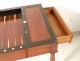 game table backgammon chips Jacob mahogany feet candlesticks Restoration XIXth