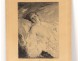 Engraving woman naked portrait engraver Charles Chaplin Champollion nineteenth