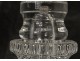 Holder wig cap holder crystal glass twentieth century