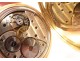 Omega pocket watch stopwatch solid gold 18-carat Art Deco Swiss twentieth