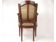 Children&#39;s chair Louis XVI carved walnut seat eighteenth century