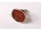 Gold wax seal stamp solid 18K intaglio eighteenth character portrait