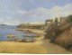 Pastel landscape seaside and beach Brittany or Normandy 19th