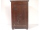 Chestnut control cabinet carved miniature shell eighteenth century