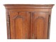 Chestnut control cabinet carved miniature shell eighteenth century