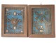 Quilling Saints reliquaries pair Amans Naamas Eustache Rouergue XVIII