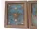 Quilling Saints reliquaries pair Amans Naamas Eustache Rouergue XVIII