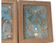 Quilling Saints reliquaries pair Amans Naamas Eustache Rouergue XVIII