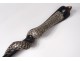 old wooden cane blackened pearl cobra cobra snake cane ancient XIX