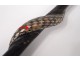 old wooden cane blackened pearl cobra cobra snake cane ancient XIX