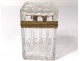 Small cabinet box Charles X crystal Baccarat Creusot nineteenth bronze brass