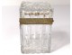 Small cabinet box Charles X crystal Baccarat Creusot nineteenth bronze brass