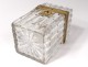 Small cabinet box Charles X crystal Baccarat Creusot nineteenth bronze brass