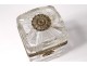 Small cabinet box Charles X crystal Baccarat Creusot brass bronze nineteenth