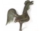 Old copper weathervane rooster bell ancient town weathercock nineteenth