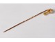 Hairpin tie solid 18 carat gold greenhouse eagle pearl nineteenth century