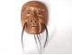polychrome wood Noh theater mask man Gigaku O-Edo Japan beshimi nineteenth