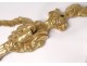 Pair arm sconces gilt bronze light Regency wife Flora C Crowned 18th