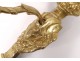 Pair arm sconces gilt bronze light Regency wife Flora C Crowned 18th