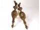 Pair arm sconces gilt bronze light Regency wife Flora C Crowned 18th