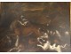 Great table HST deer hunting dogs painting Eighteenth French School