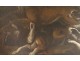 Great table HST deer hunting dogs painting Eighteenth French School