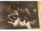 Great table HST deer hunting dogs painting Eighteenth French School