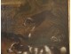 Great table HST deer hunting dogs painting Eighteenth French School