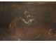 Great table HST deer hunting dogs painting Eighteenth French School