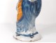 Crowned Virgin gave birth to Baby Jesus Nevers earthenware XVIII century