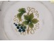 Cup enamelled glass gilding leaf vine grapes nineteenth century