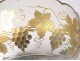 Cup enamelled glass gilding leaf vine grapes nineteenth century