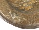 decorative bronze dish decor Japanese-style fish carp crab signed Natte 1900