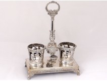 Vinegar cruet door sterling silver Empire nineteenth old man Paris Garreau