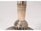 Pair candlesticks candlesticks Louis XVI silver candlesticks nineteenth century bronze