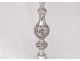 Russian pair candlesticks torches solid silver Minsk vine silver 623gr Nineteenth