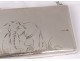 Russian small solid silver evening bag Moscow palm elephant twentieth 323gr