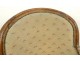 Bergère gondola Louis XVI carved walnut armchair tapestry XVIII seat