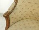 Bergère gondola Louis XVI carved walnut armchair tapestry XVIII seat