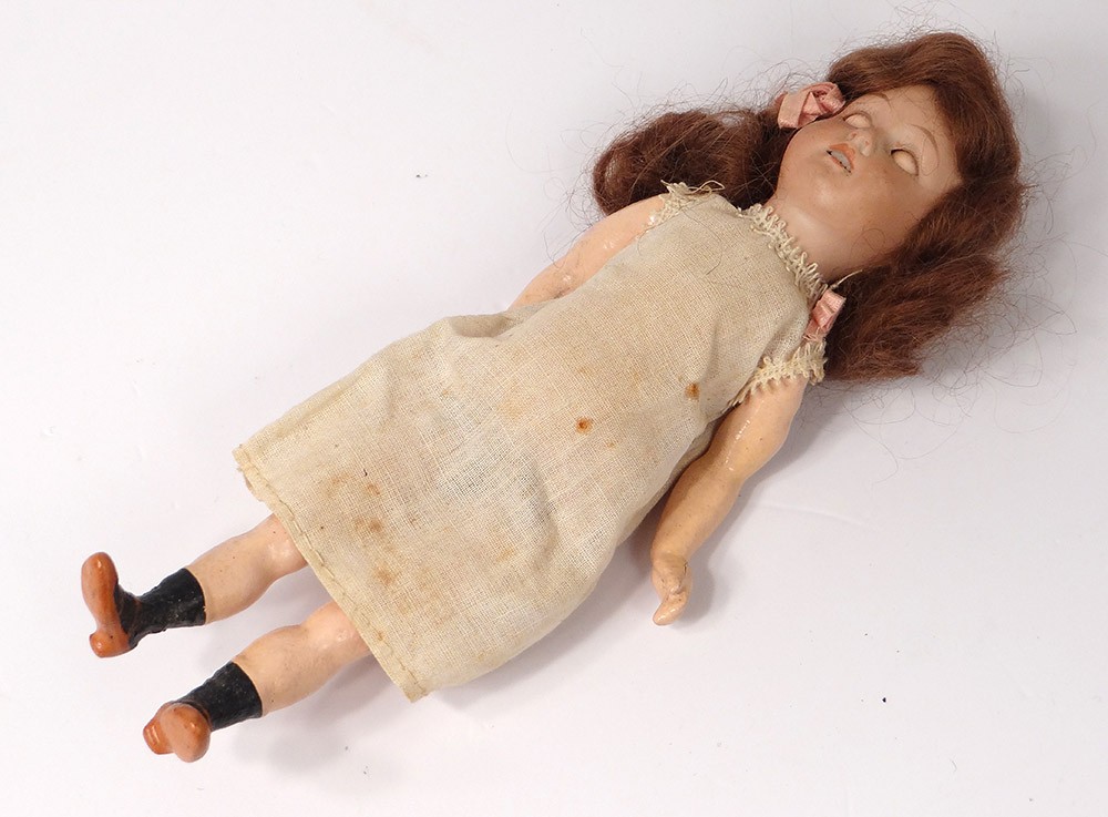 16 Antique Armand Marseille Germany A & 1894 Bisque Doll compo Body BR Eyes# SF