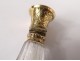 crystal salts bottle carved silver vermeil nineteenth century Napoleon III