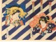 Print Japanese ukiyo-e Kunichika Toyohara women characters Theater 19th