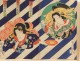 Print Japanese ukiyo-e Kunichika Toyohara women characters Theater 19th