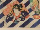 Print Japanese ukiyo-e Kunichika Toyohara women characters Theater 19th