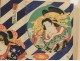 Print Japanese ukiyo-e Kunichika Toyohara women characters Theater 19th