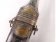 silver metal letter opener dagger inlaid eastern Caucasus Koumia 19th boat