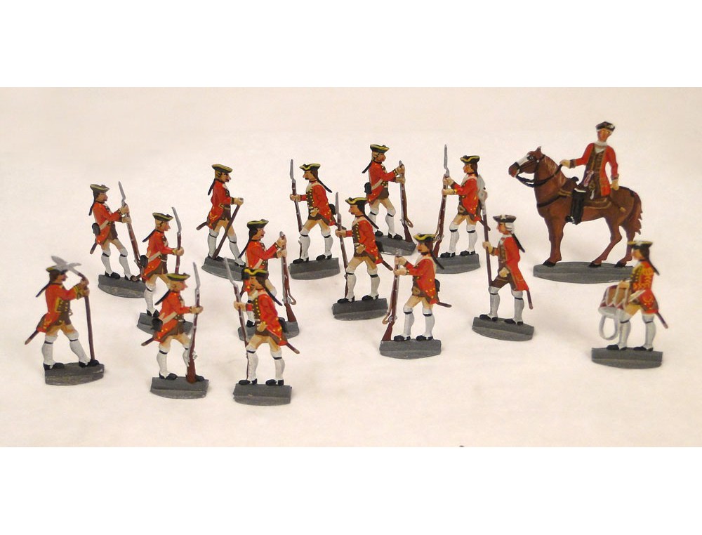 Petits soldats seconds empirés etain peints