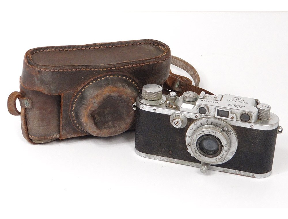 Appareil photo argentique 35 mm authentique Leica Leitz Wetzlar Original CL étui en cuir 