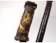 German horn horn stag sculpted scenes hunting dogs Folk Art XIXth
