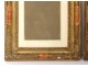 Pair of wood frames stucco gilt antique french frame 19th century